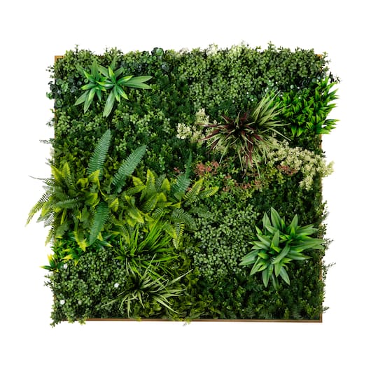 38" Framed Madagascar Forest Artificial Living Wall Art Panel